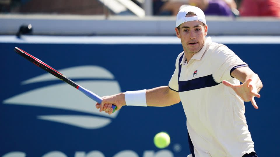 Isner raced to a two-set lead and was in control against Mmoh. - Jerry Lai/USA Today Network/Reuters