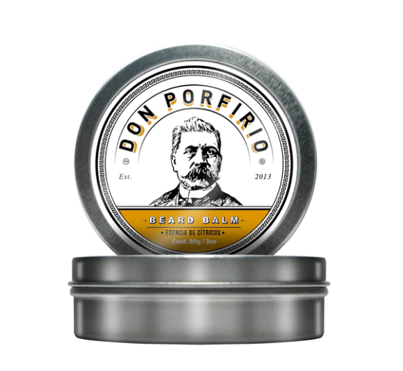  DON PORFIRIO - Bálsamo Para el Cuidado de la Barba Aroma a Cítricos 80g. / Imagen: Amazon México