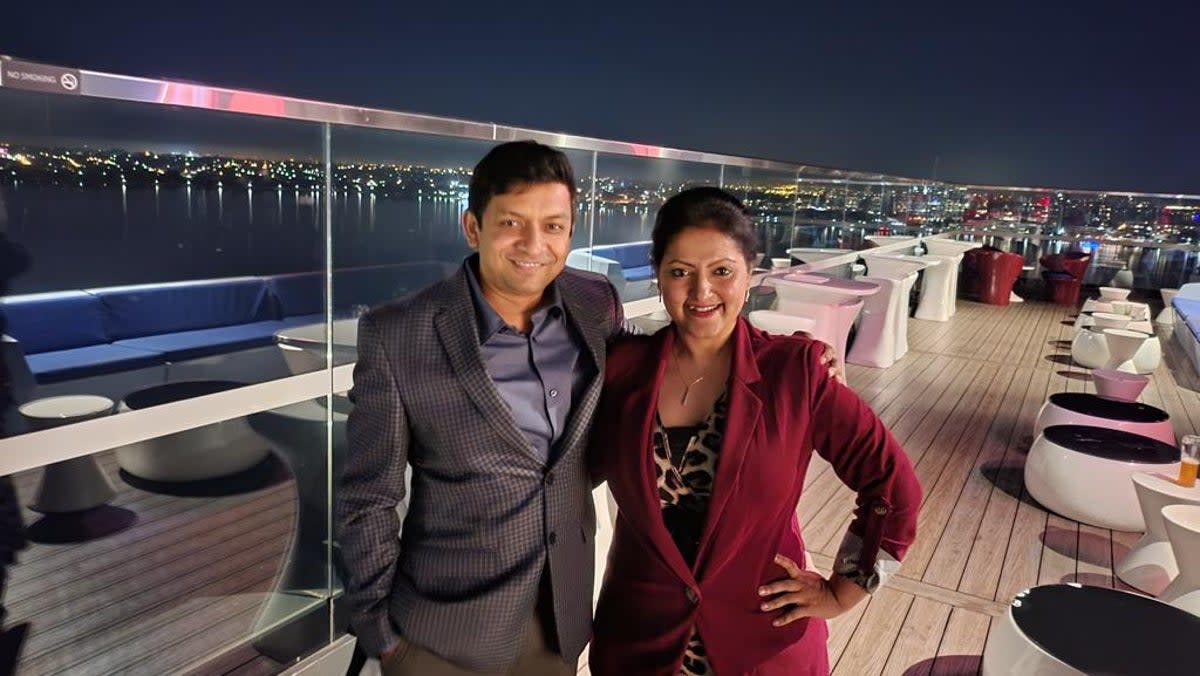 Dr Arpita Ghosh (R) and Dr Amit Saha (L) left the UK for Perth in 2018  (Amit Saha)