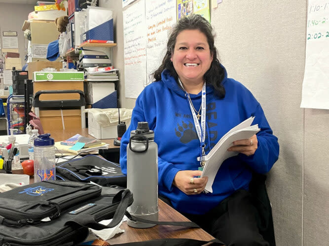 Silvia Cantu, a sixth-grade teacher at Washington Elementary School, has been a critic of the district’s use of relief funds. (Linda Jacobson/The 74)