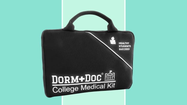 The DormDoc first aid kit is a compact package containing all the supplies you could potentially need in a pinch.