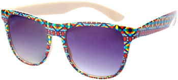 Fred Flare tribal print wayfarer sunglasses, $11.00