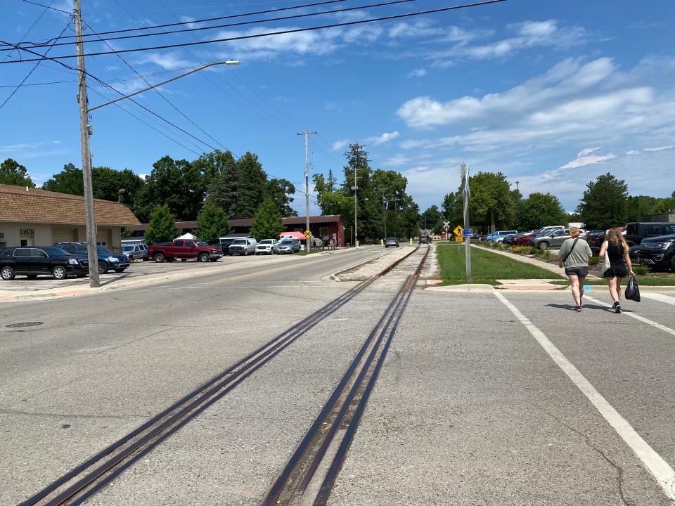 North Evans Street at Logan Street in Tecumseh is pictured Aug. 12. The area is one of three focus areas defined in the draft Evans Street Corridor Plan.