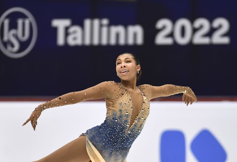 Starr Andrews of USA performs in the women short program during the ISU Four Continents Figure Skating Championships