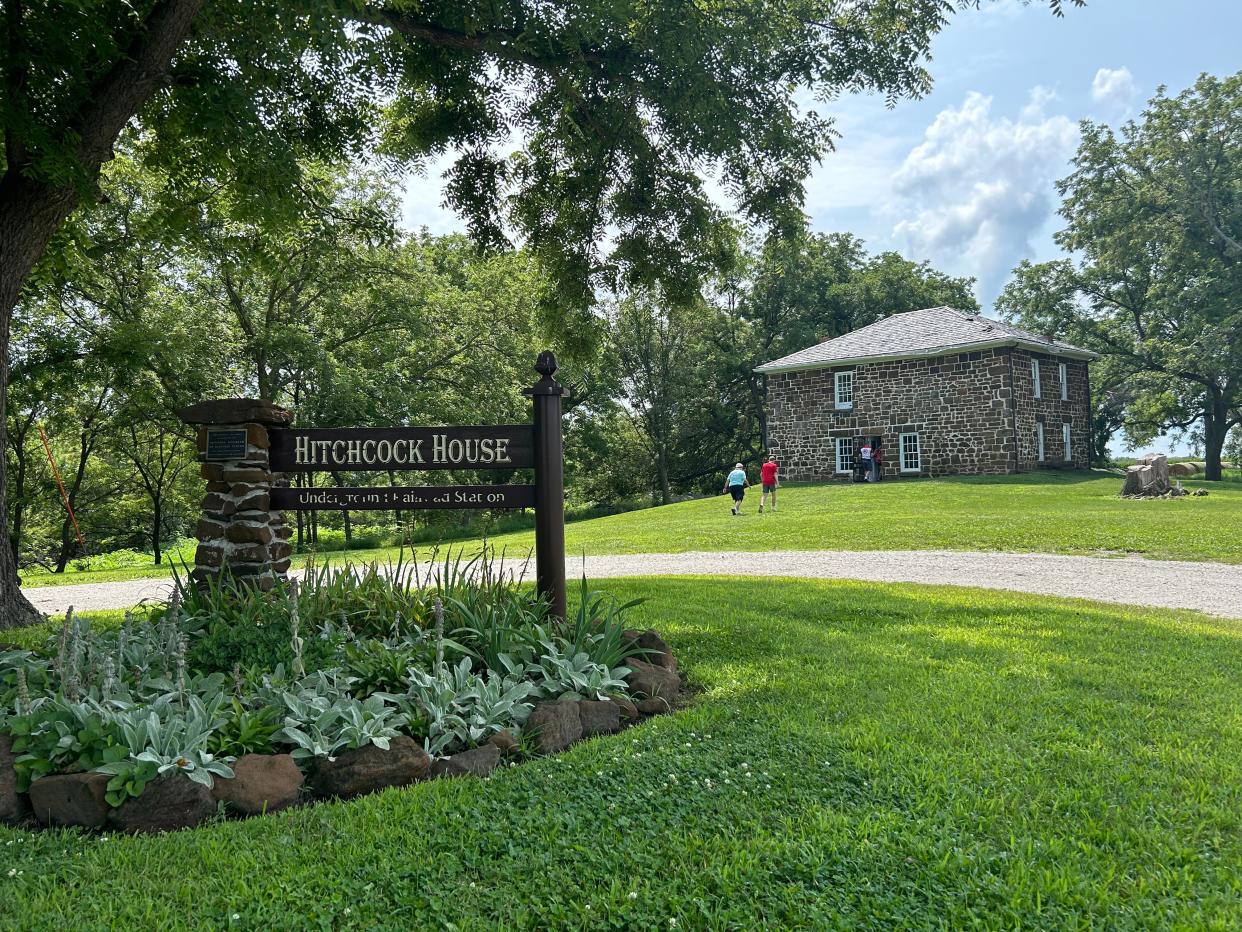 Built in 1856, the Hitchcock House was once a safe haven for enslaved Black Americans traveling to northern states or Canada where slavery was prohibited. The house, which is recognized as a National Historic Landmark, became a detour for RAGBRAI riders passing through the small town of Lewis.