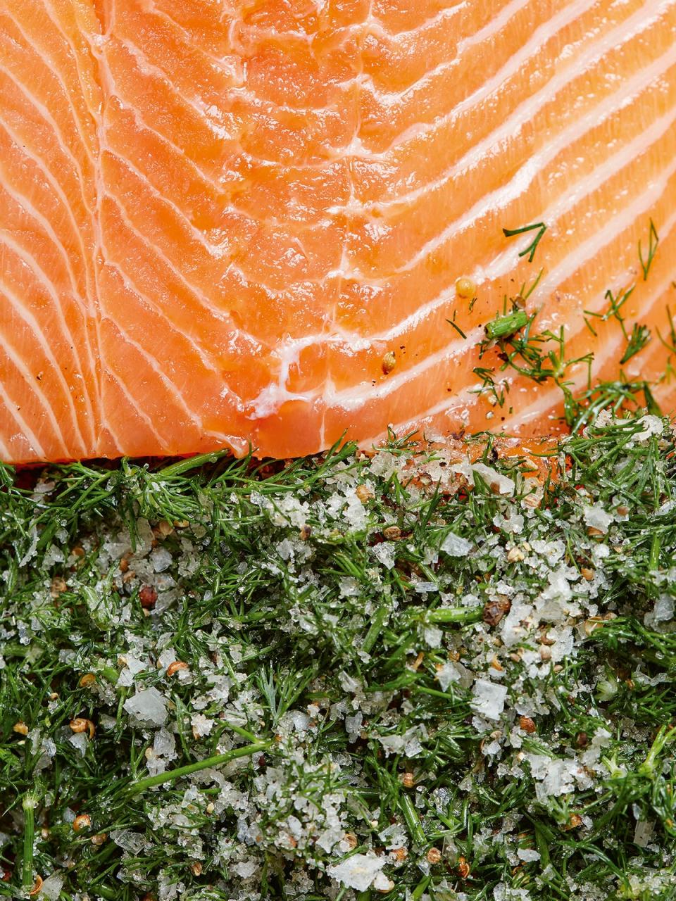 There’s an excellent gravadlax recipe in ‘The Knowledge’ (Kim Lightbody)