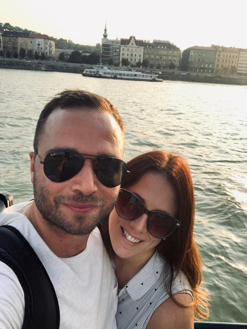 Danielle Carter and John Keast in Budapest in August 2019. (PA Real Life/Collect)
