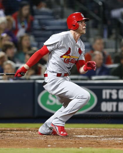 Jeremy Hazelbaker, another unexpected Cards success story. (Photo by Mike Zarrilli/Getty Images)