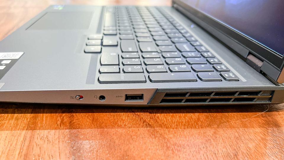 Lenovo Legion 5i Pro review unit port array, right side