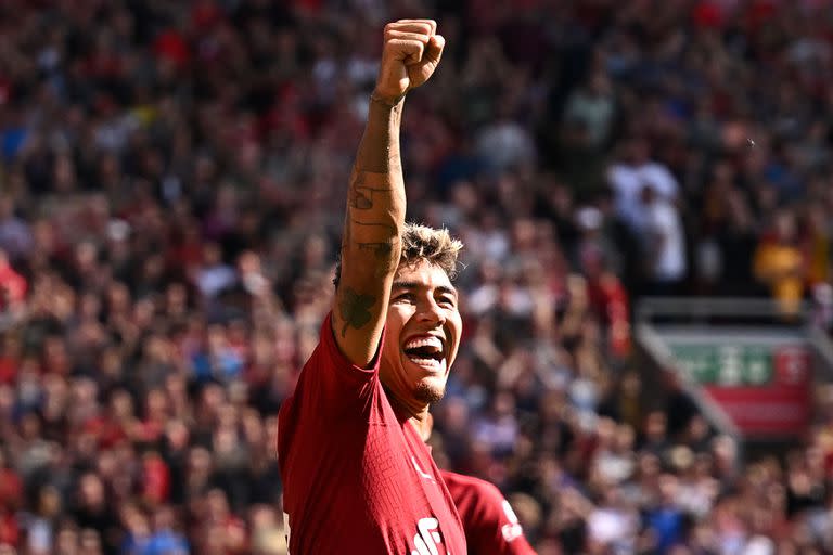 Dos goles y tres asistencias de Roberto Firmino en la goleada por 9-0 de Liverpool sobre Bournemouth