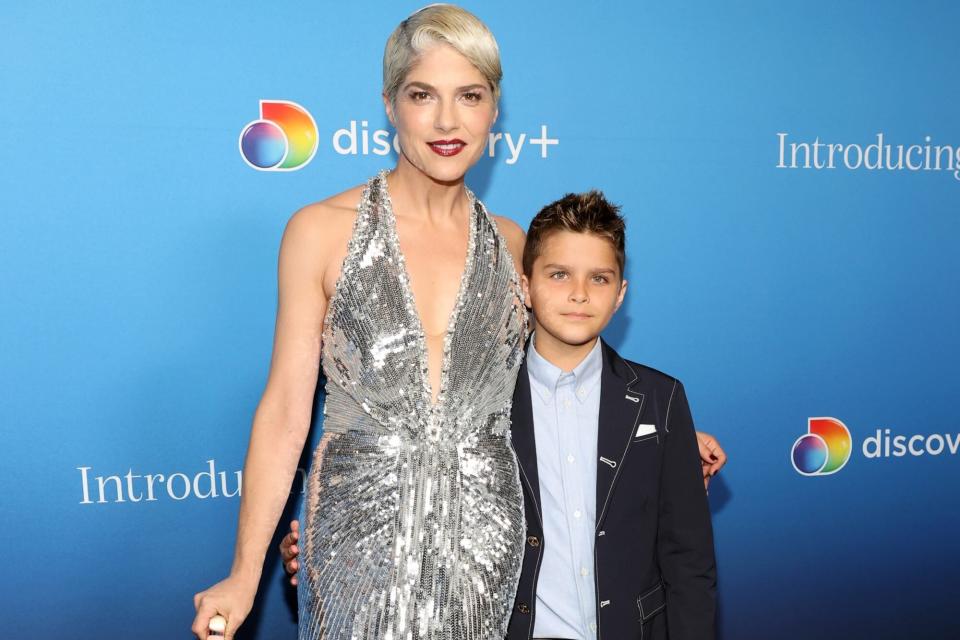 LOS ANGELES, CALIFORNIA - OCTOBER 14: (L-R) Selma Blair and Arthur Saint Bleick attend a special screening of Discovery+'s "Introducing, Selma Blair" at Directors Guild of America on October 14, 2021 in Los Angeles, California. (Photo by Amy Sussman/Getty Images)