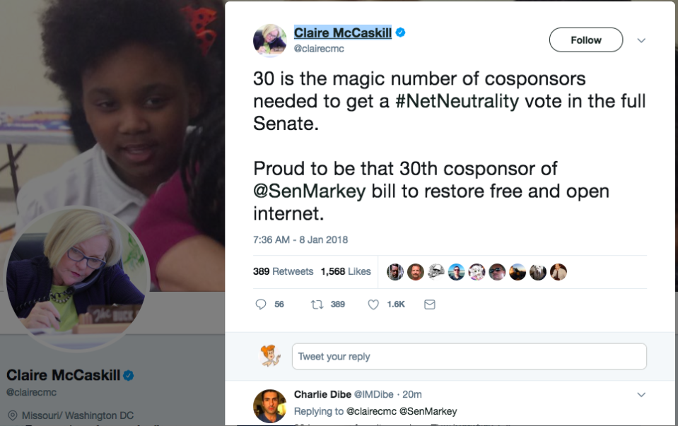 McCaskill tweet