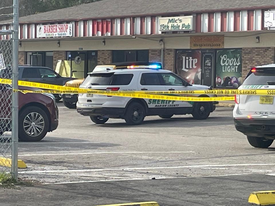 A woman was shot and killed Friday afternoon outside a barbershop at this shopping plaza at Marion Oaks Boulevard and Marion Oaks Drive.