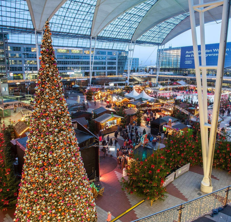 <p>Aeropuerto de Múnich (Múnich, Alemania)<br> Los cambios en la innovación del Aeropuerto de Múnich varían según la estación con actividades de surf o mercados navideños ofrecidas a los viajeros en distintos momentos del año (Aeropuerto de Múnich/Instagram). </p>