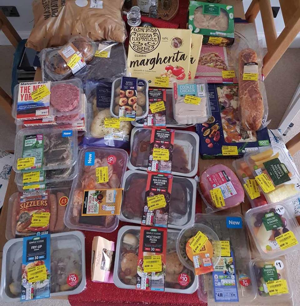 Neil’s £4 Asda haul should have cost him £105. PA REAL LIFE COLLECT