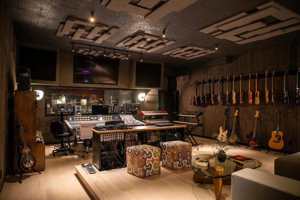 Former Guns N' Roses drummer Matt Sorum recently opened Good Noise Studio with musician/venture capitalist Jason Mendelson, in Palm Springs, Calif., on April 2, 2024.