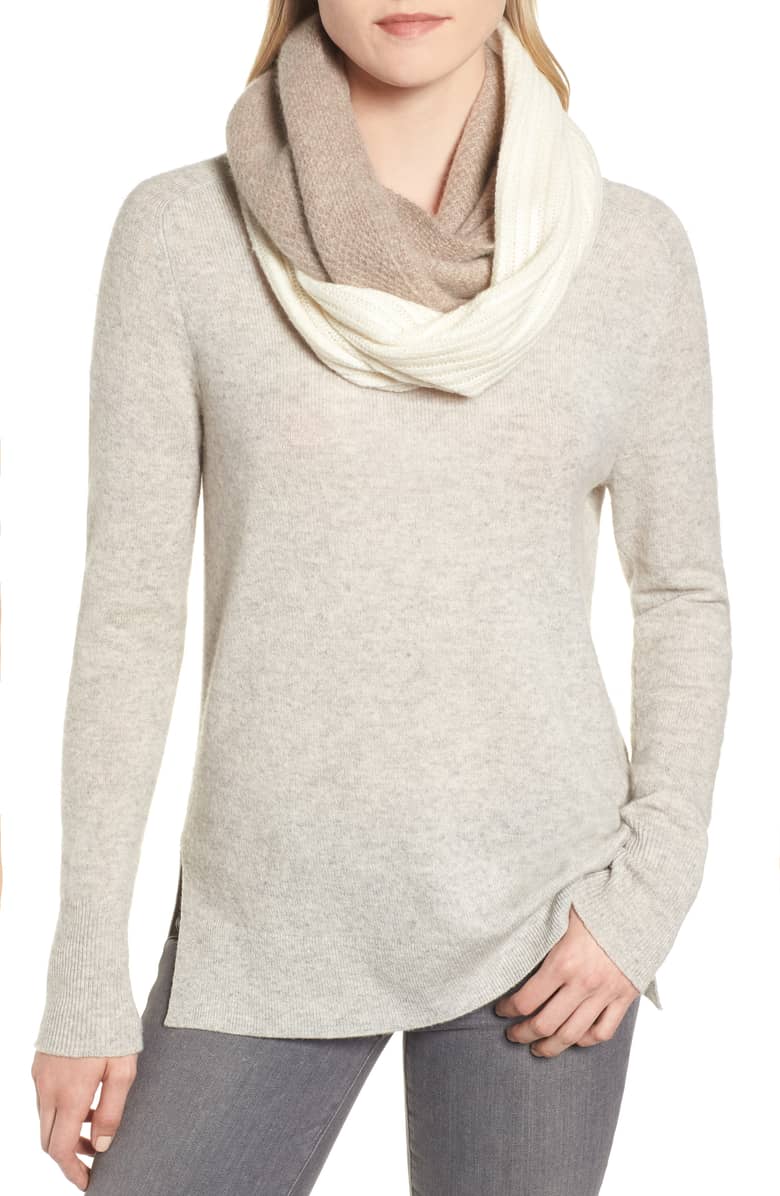 Halogen Double Stitch Cashmere Infinity Scarf (Photo: Nordstrom)