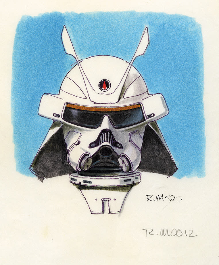 Concept Sketch, Snowtrooper Commander Helmet