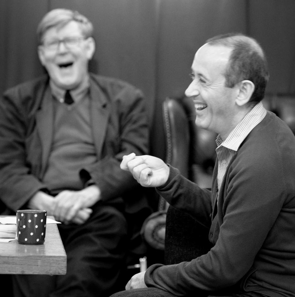 Two's company: Bennett and Hytner in rehearsals for The Habit of Art in 2009