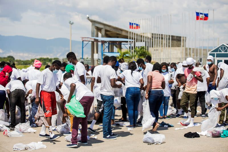 Haitian migrants flown out of Texas border city arrive in Port-au-Prince