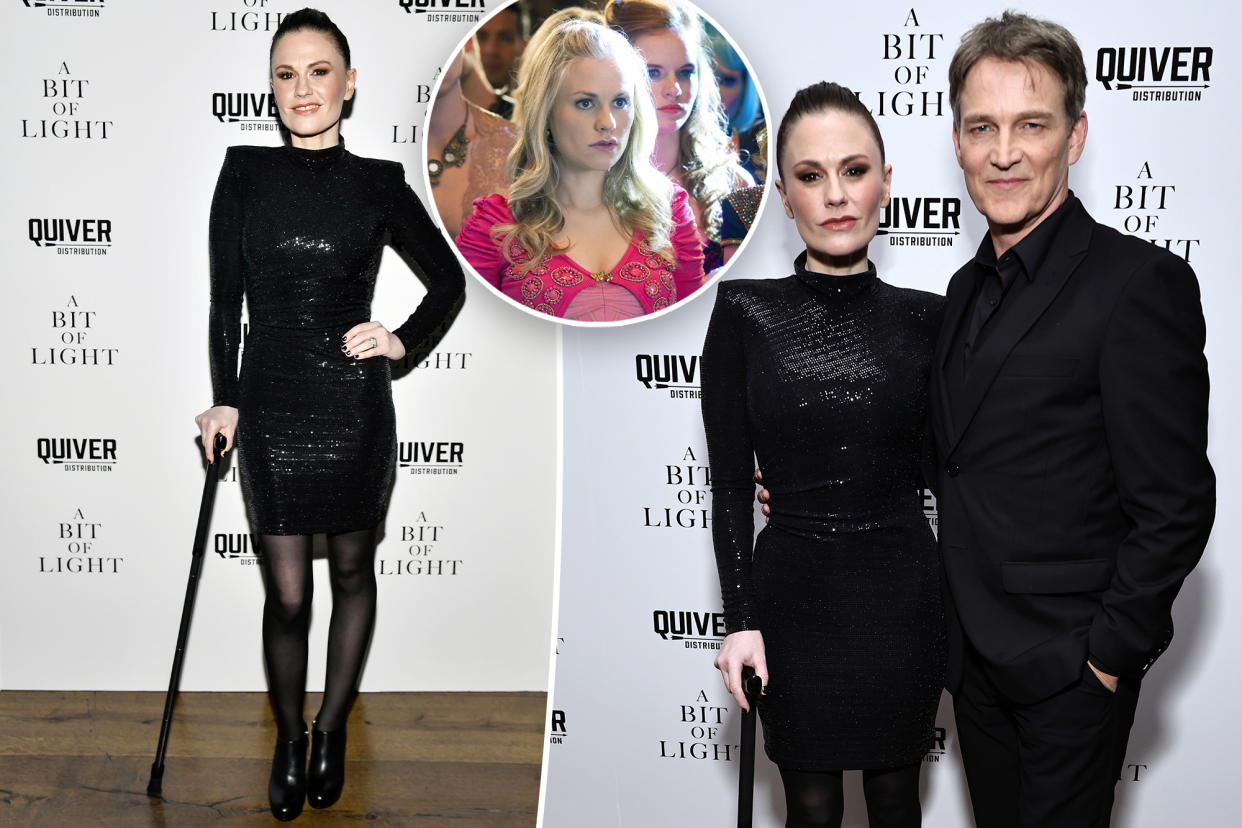 'True Blood' star Anna Paquin walks red carpet with a cane at NYC movie premiere amid health battle