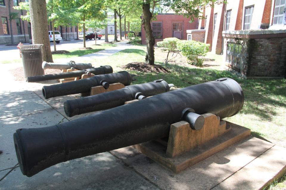 Canons at the National Museum of the United States Navy.