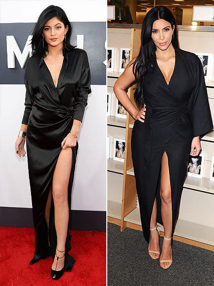 8 Times Kylie Jenner & Kim Kardashian Looked Exactly Alike