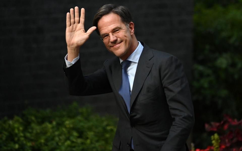 Dutch Prime Minister Mark Rutte arrives in Downing Street to meet with British Prime Minister Boris Johnson - Leon Neal /Getty Images Europe 