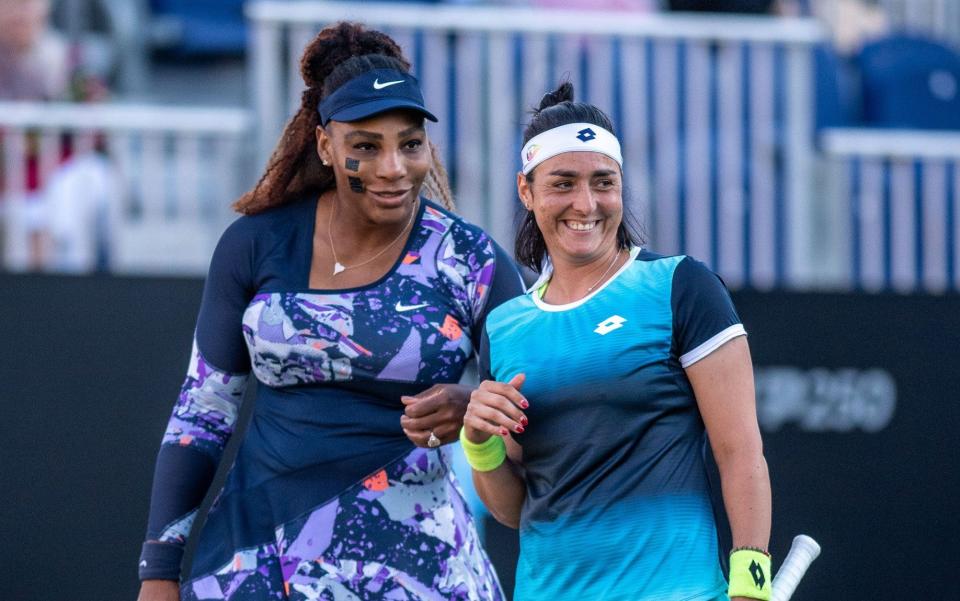 Serena Williams withdraws from Eastbourne semi-finals due to injury to doubles partner Ons Jabeur - GETTY IMAGES