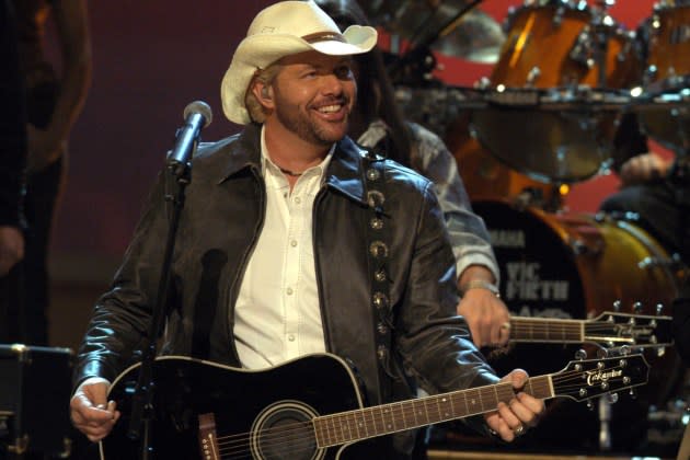 Toby Keith, who died Feb. 5, is one of the 2024 inductees into the Country Music Hall of Fame.  - Credit: Rick Diamond/WireImage/Getty