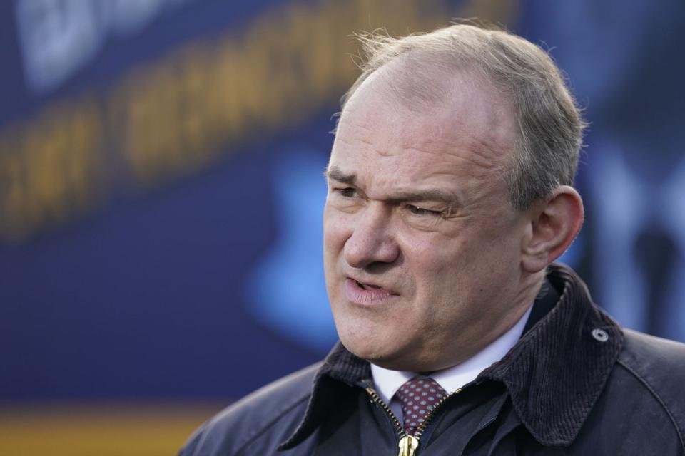 Sir Ed Davey is also now facing a challenge in his Kingston and Surbiton constituency from local councillor and former postal worker Yvonne Tracey (Andrew Matthews / PA Wire)