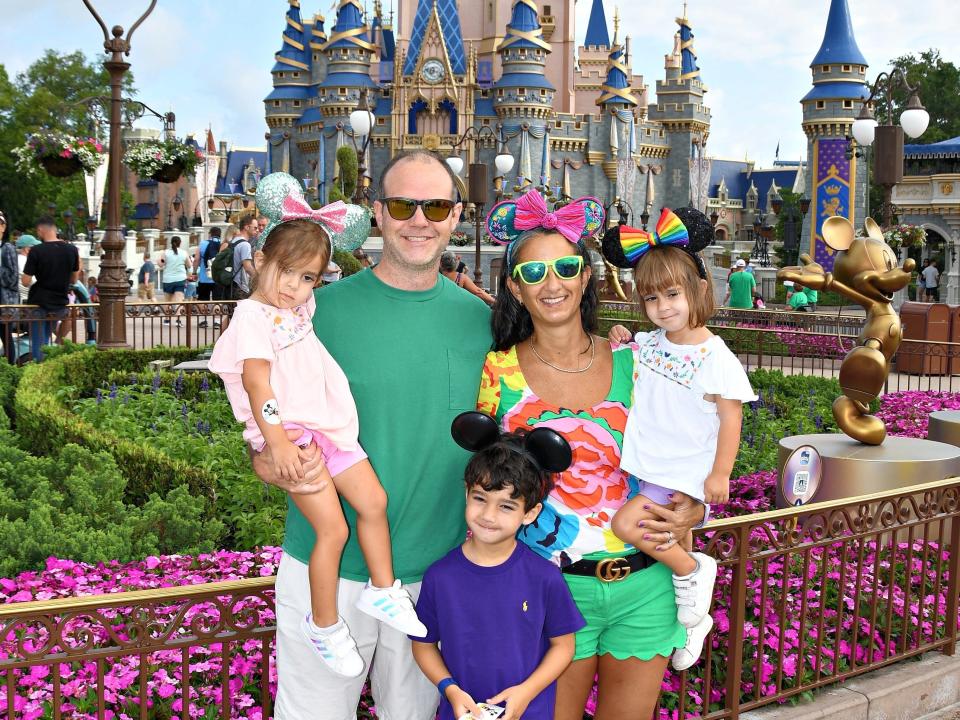 The author and her family at Disney