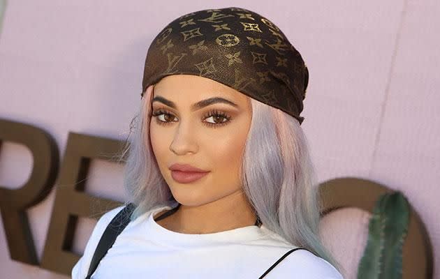 Kylie has revealed she gets anxious getting her eyelash extensions extension done. Photo: Getty.