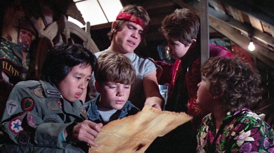 The kid-friendly action adventure "The Goonies" was one of many 1980s films that benefited from the VHS boom.