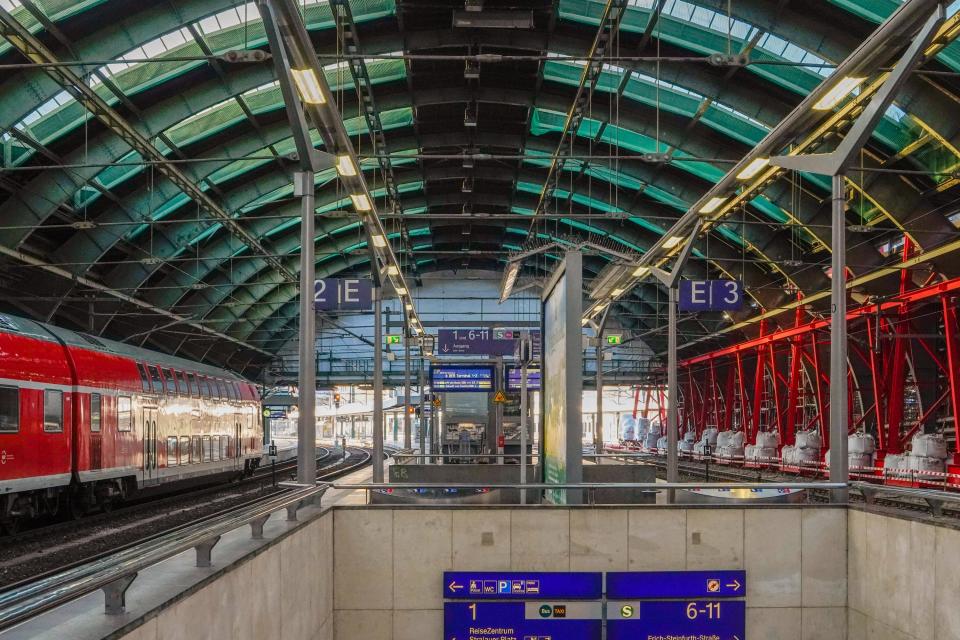 The train station in Berlin.