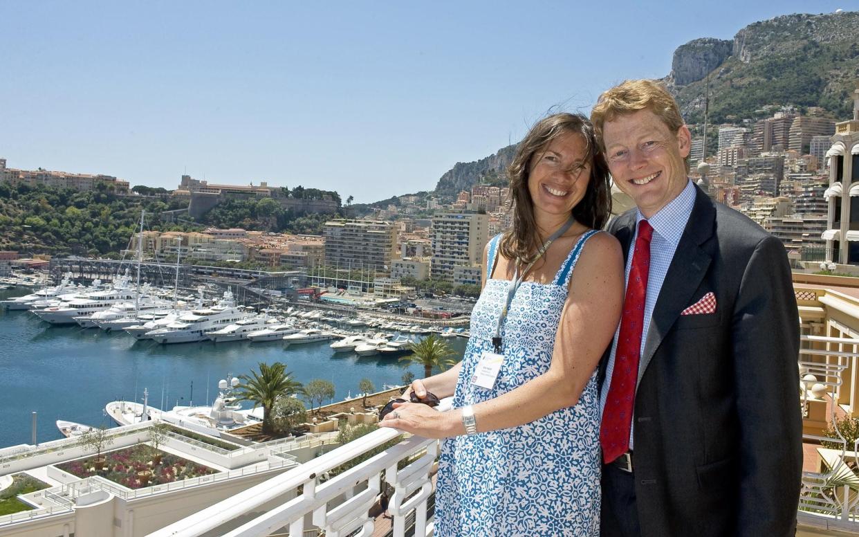 Richard Harpin and his wife Kate in Monaco - Ken Lennox