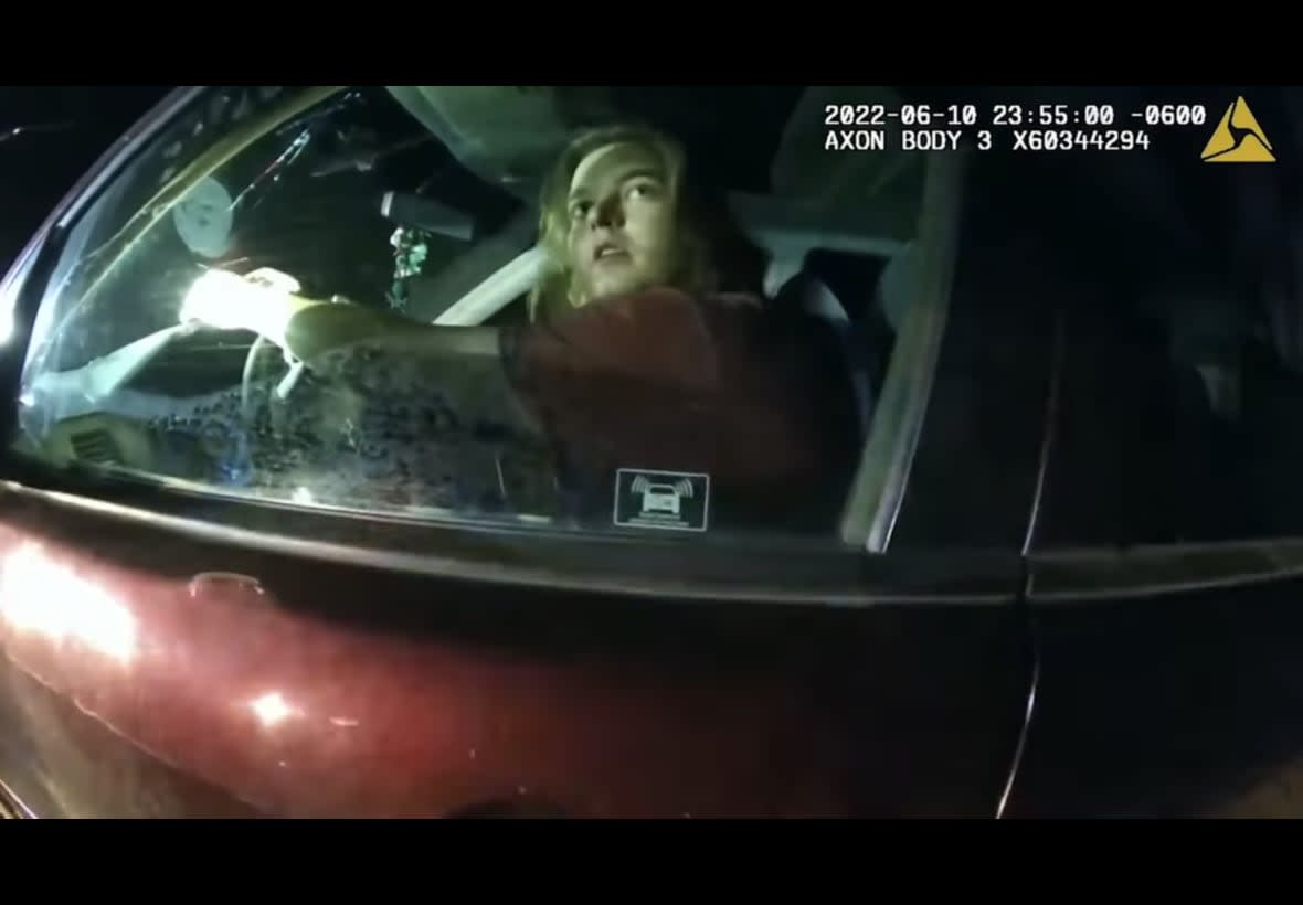Christian Glass is seen on body camera footage minutes before he was killed by law enforcement. (Screenshot: YouTube – FOX 31 Denver)