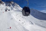 FILE PHOTO: A general view shows of slopes at the French ski resort of Meribel in the French Alps