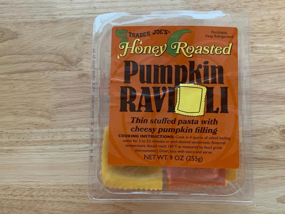 pumpkin ravioli