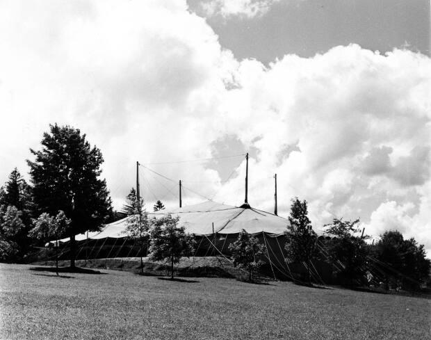 The Stratford Festival tent is pictured in 1953. The Festival's plan to hold performances under canopies is, in some ways, a return to its roots. 