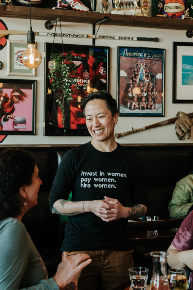 Sports bar in Portland, Oregon, The Sports Bra, features only