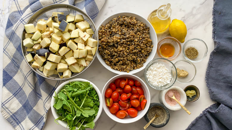 eggplant lentil salad ingredients