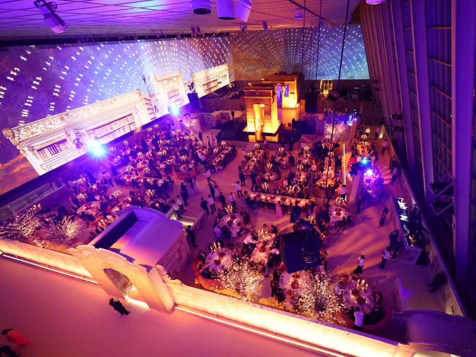 An interior view during The 2023 Met Gala Celebrating "Karl Lagerfeld: A Line Of Beauty" at The Metropolitan Museum of Art on May 1, 2023