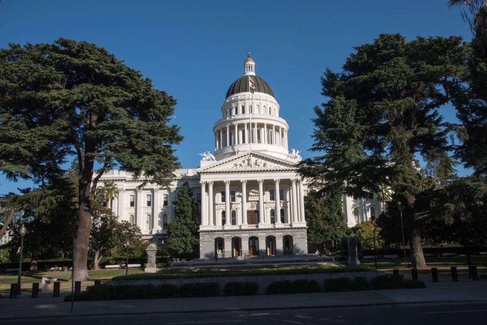 <span class="caption">California often sets more stringent environmental policies than most other states.</span> <span class="attribution"><a class="link " href="https://www.gettyimages.com/detail/news-photo/state-capitol-building-sacramento-california-news-photo/661870070?adppopup=true" rel="nofollow noopener" target="_blank" data-ylk="slk:Education Images/Universal Images Group via Getty Images;elm:context_link;itc:0;sec:content-canvas">Education Images/Universal Images Group via Getty Images</a></span>