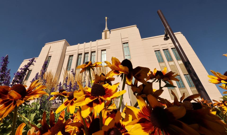 The Saratoga Springs Utah Temple on the day of its dedication in Saratoga Springs, Utah, on Sunday, Aug. 13, 2023. | Scott G Winterton, Deseret News