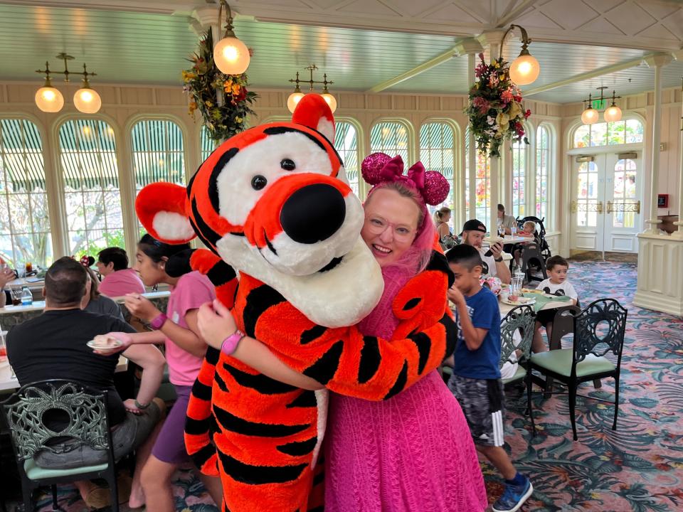 Author hugging Tigger.