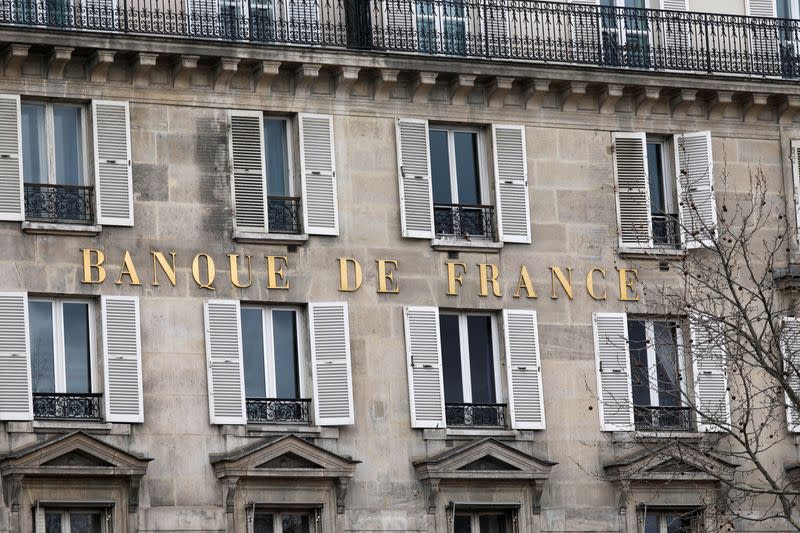 FILE PHOTO: Facade of the Bank of France "Banque de France" headquarters in Paris
