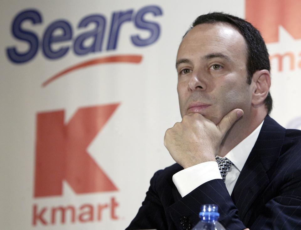 Sears CEO Edward Lampert during a news conference to