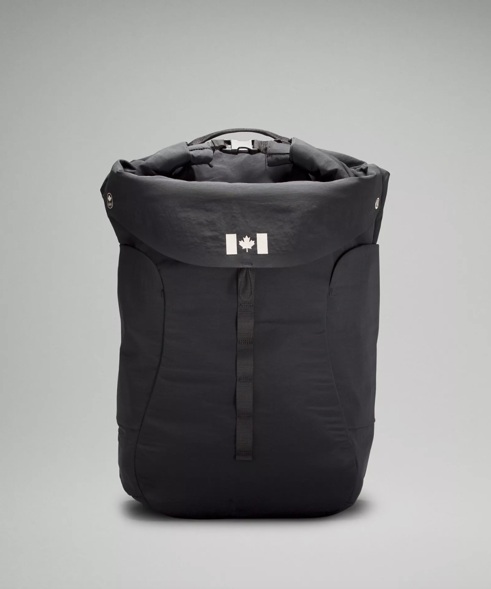 Team Canada Rolltop Backpack 45L (Photo via Lululemon).