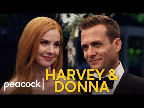 Donna Paulsen and Harvey Specter from <i>Suits</i>